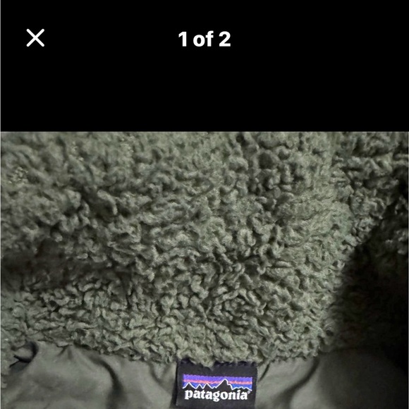 Patagonia Women's Olive Teddy Jacket Los Gatos - Picture 2 of 2